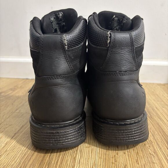Wolverin Hellcat Ultraspring Moc Toe Boots Mens 13 Extra Wide Black Leather Work